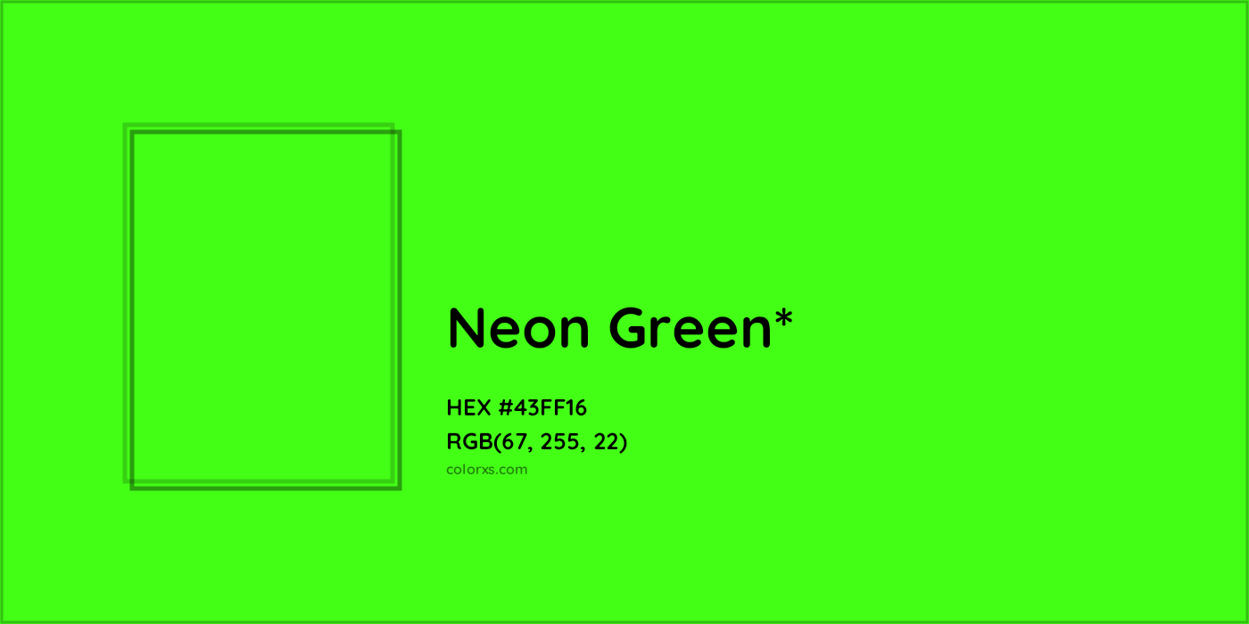 HEX #43FF16 Color Name, Color Code, Palettes, Similar Paints, Images