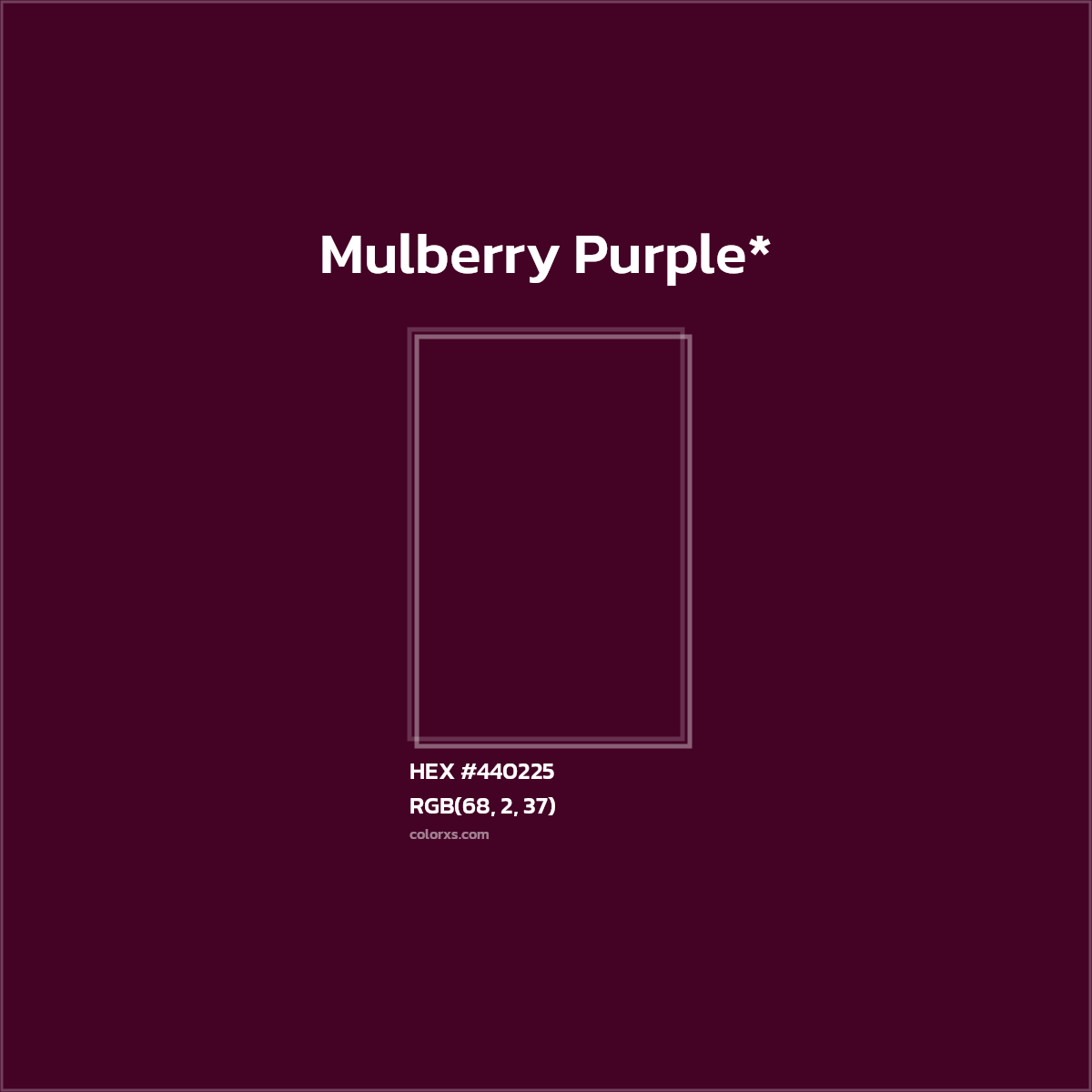 HEX #440225 Color Name, Color Code, Palettes, Similar Paints, Images
