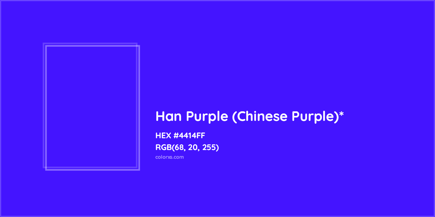 HEX #4414FF Color Name, Color Code, Palettes, Similar Paints, Images