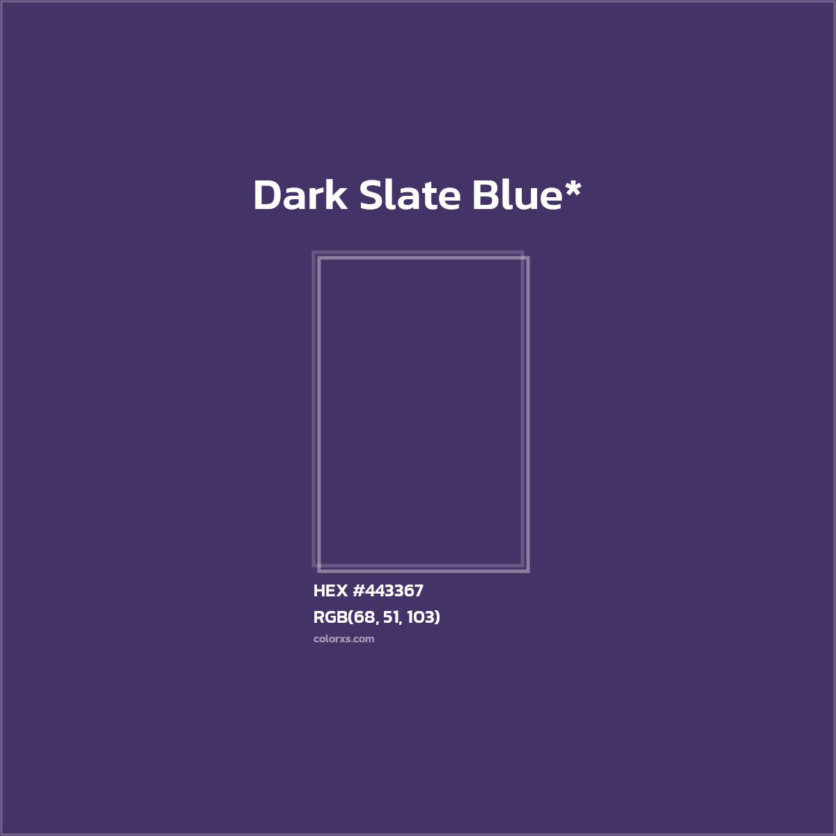 HEX #443367 Color Name, Color Code, Palettes, Similar Paints, Images