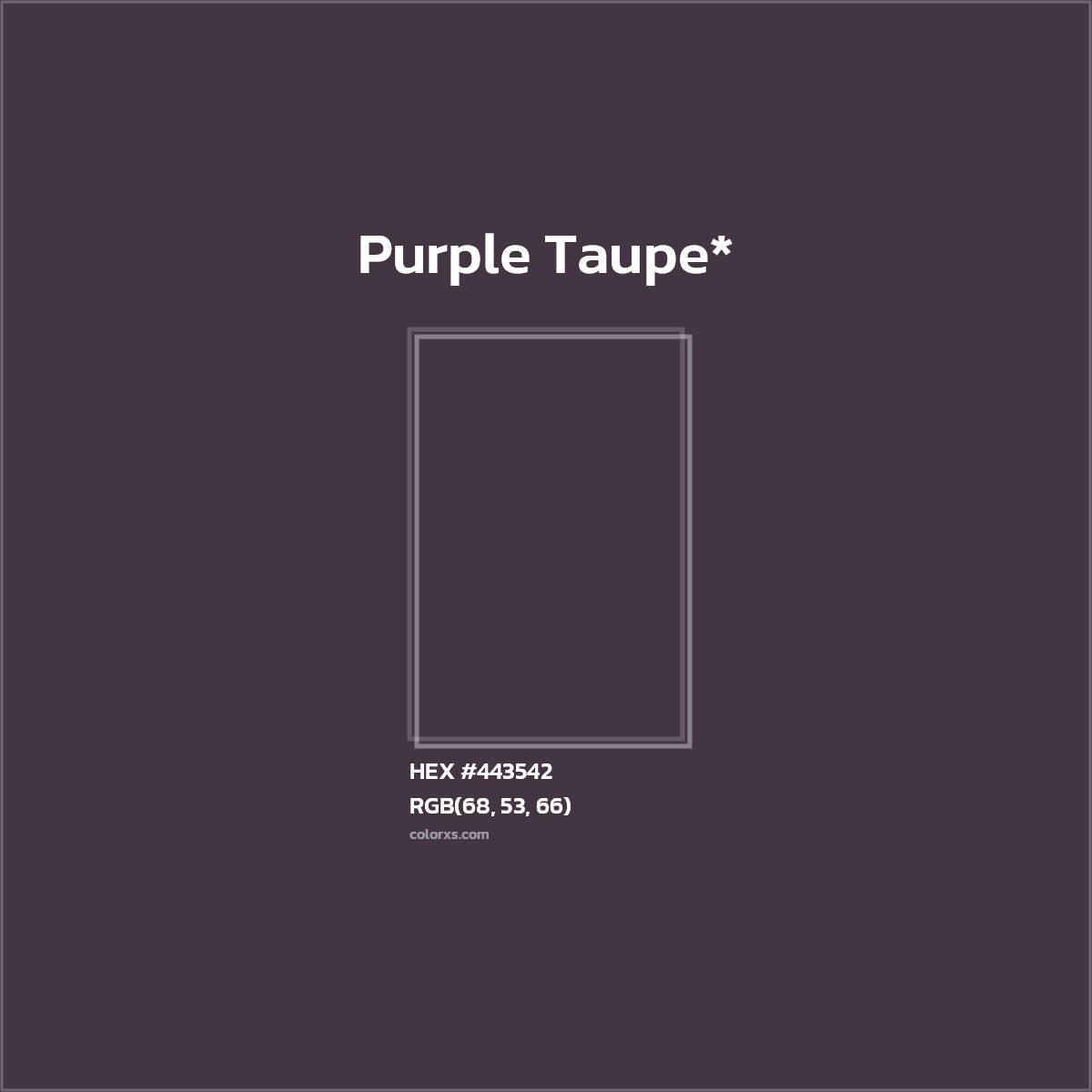 HEX #443542 Color Name, Color Code, Palettes, Similar Paints, Images