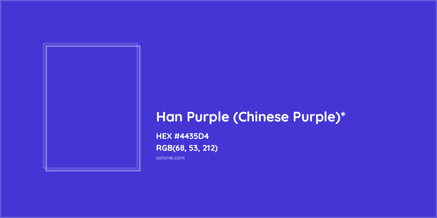 HEX #4435D4 Color Name, Color Code, Palettes, Similar Paints, Images