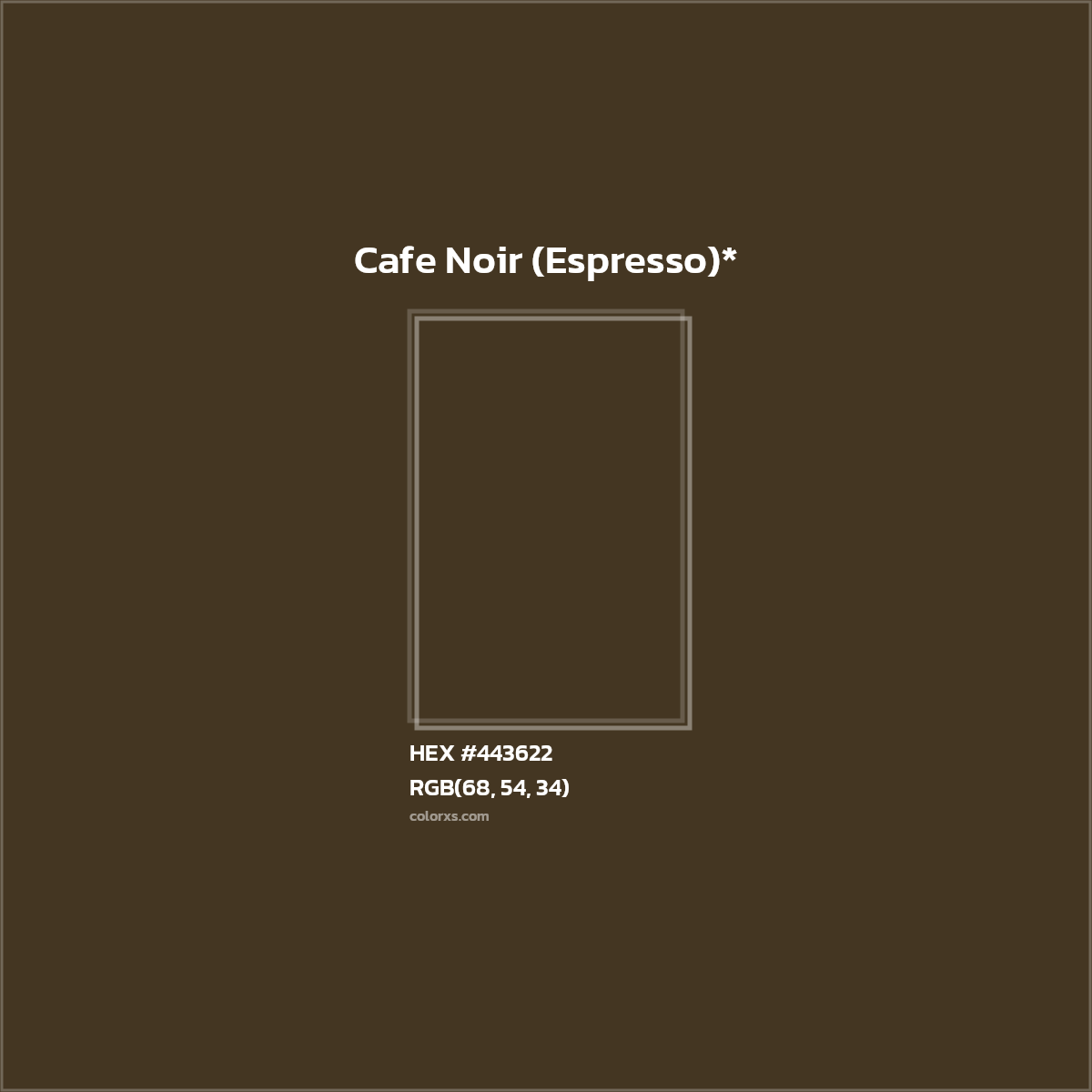 HEX #443622 Color Name, Color Code, Palettes, Similar Paints, Images