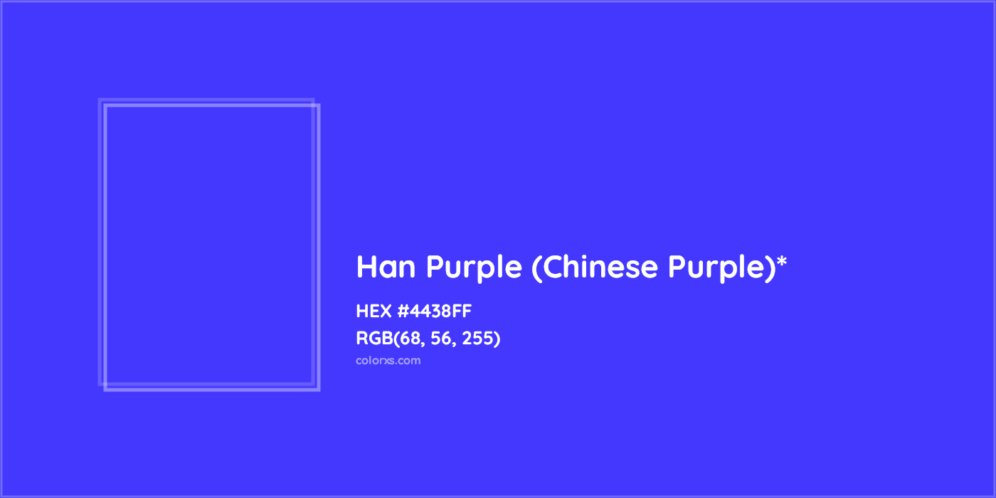 HEX #4438FF Color Name, Color Code, Palettes, Similar Paints, Images