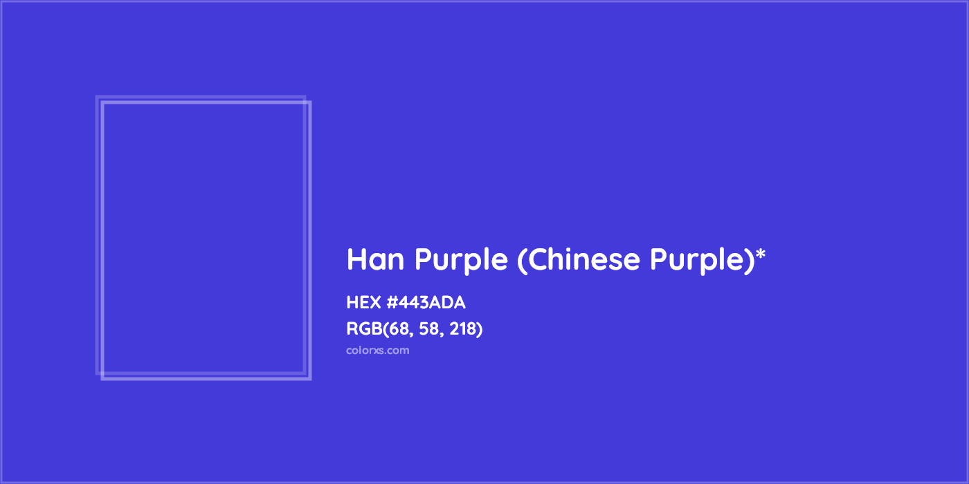 HEX #443ADA Color Name, Color Code, Palettes, Similar Paints, Images