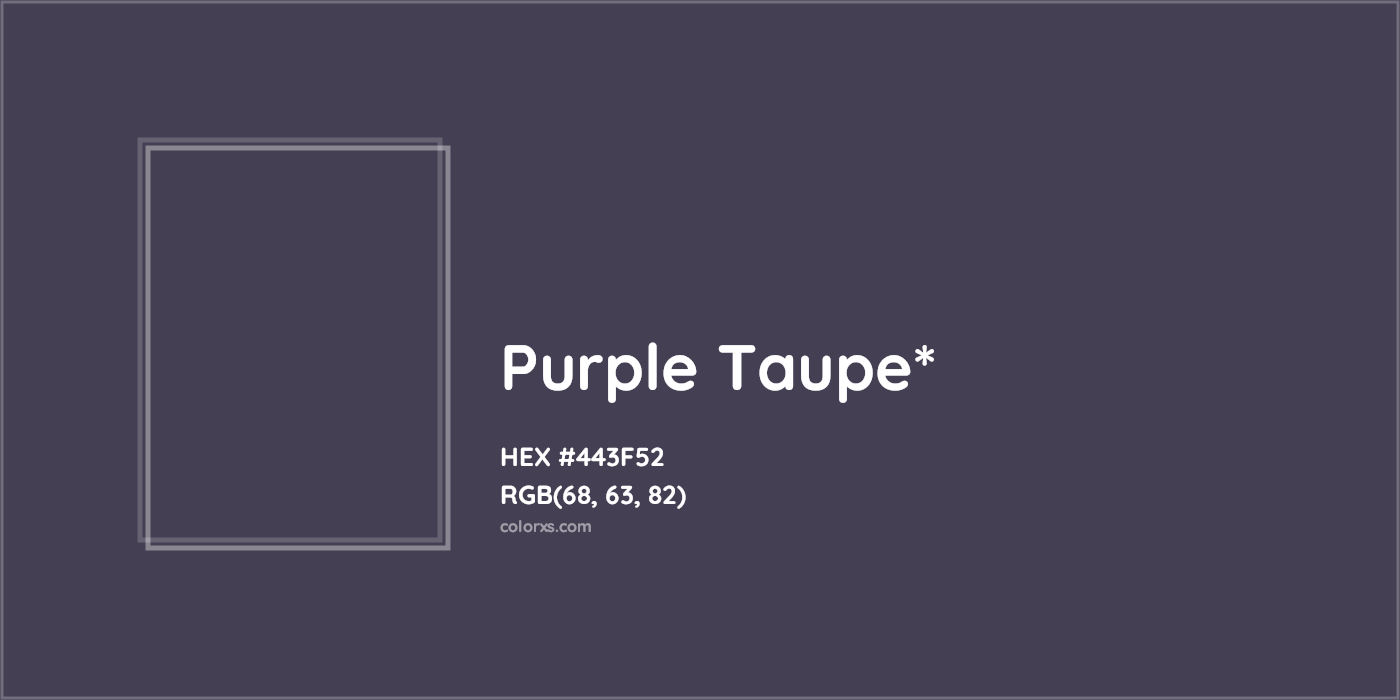 HEX #443F52 Color Name, Color Code, Palettes, Similar Paints, Images