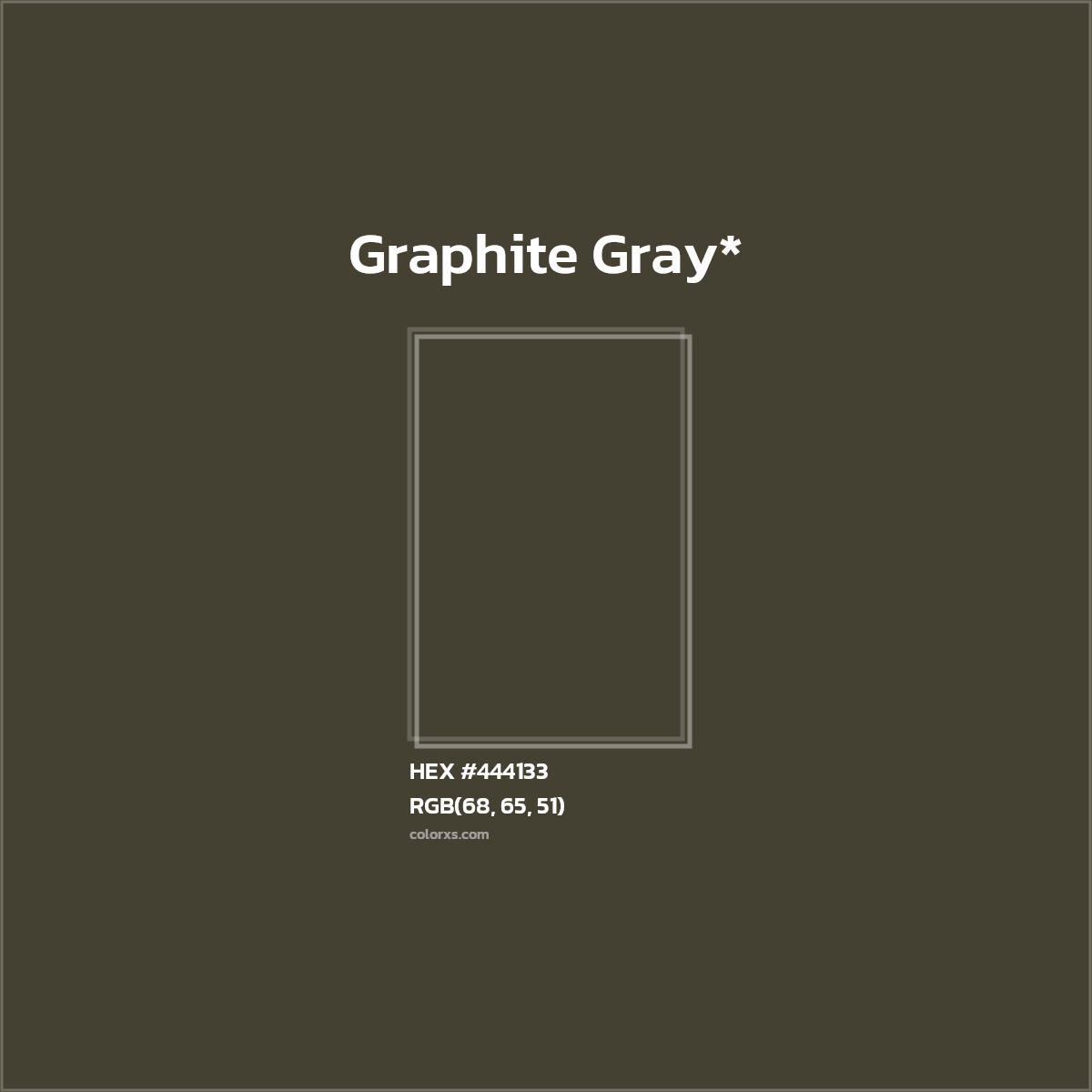 HEX #444133 Color Name, Color Code, Palettes, Similar Paints, Images