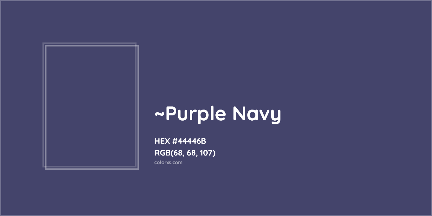 HEX #44446B Color Name, Color Code, Palettes, Similar Paints, Images