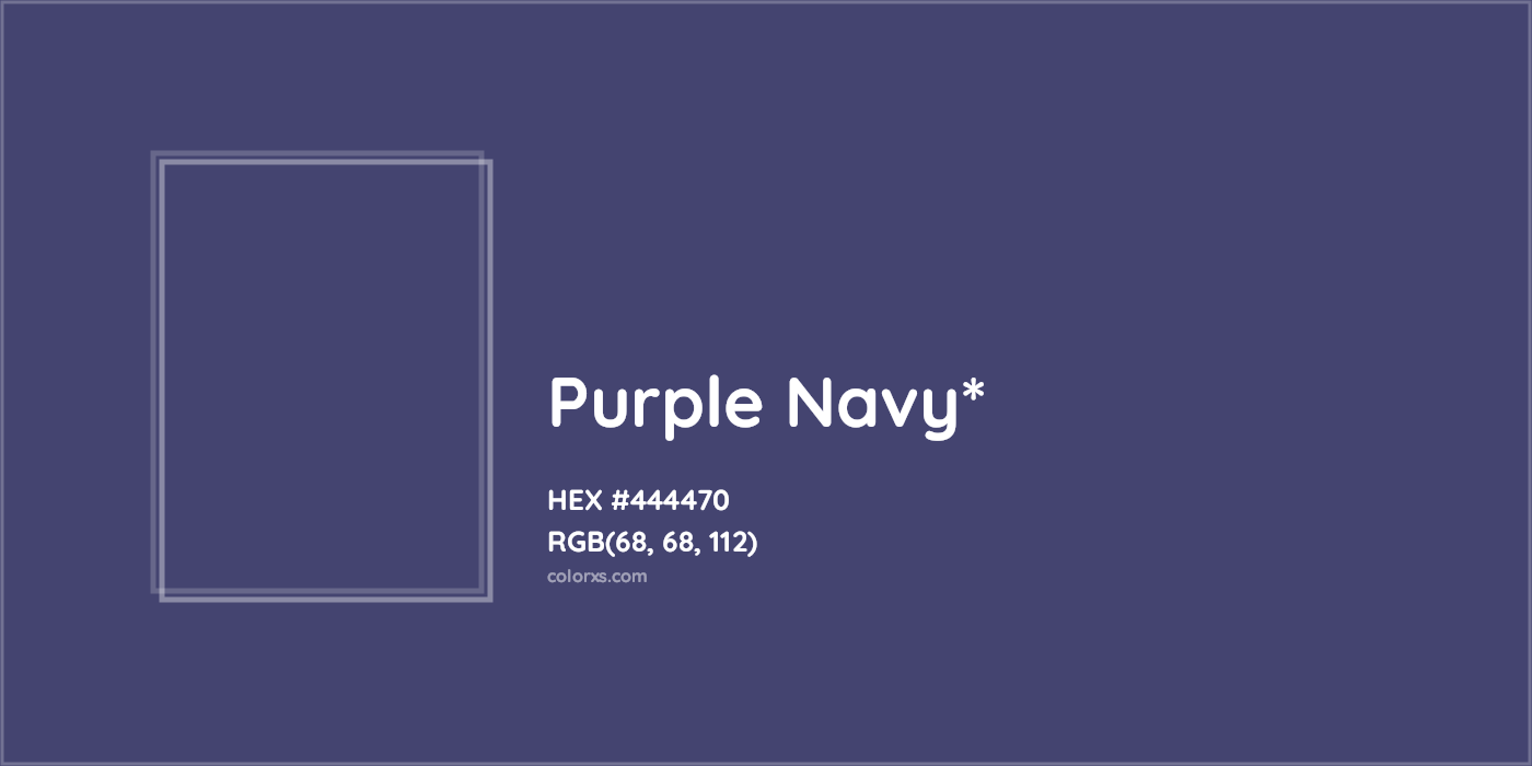 HEX #444470 Color Name, Color Code, Palettes, Similar Paints, Images