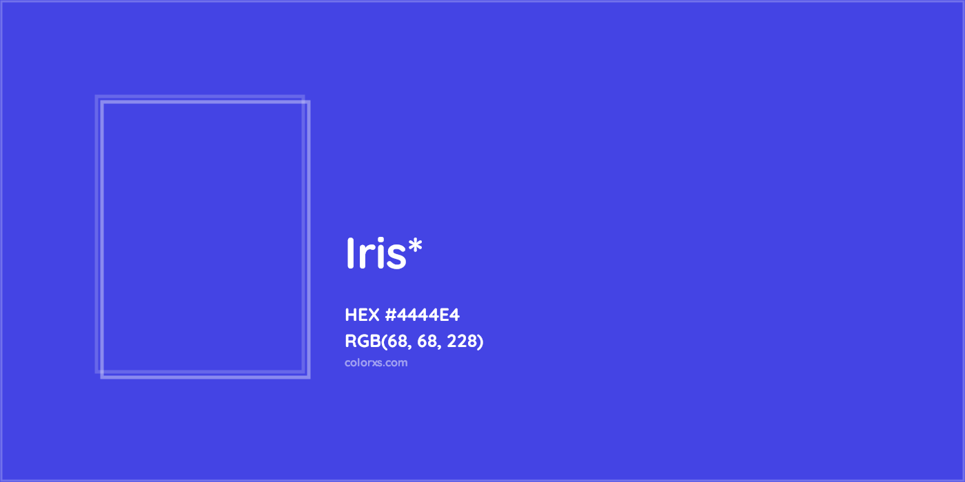 HEX #4444E4 Color Name, Color Code, Palettes, Similar Paints, Images