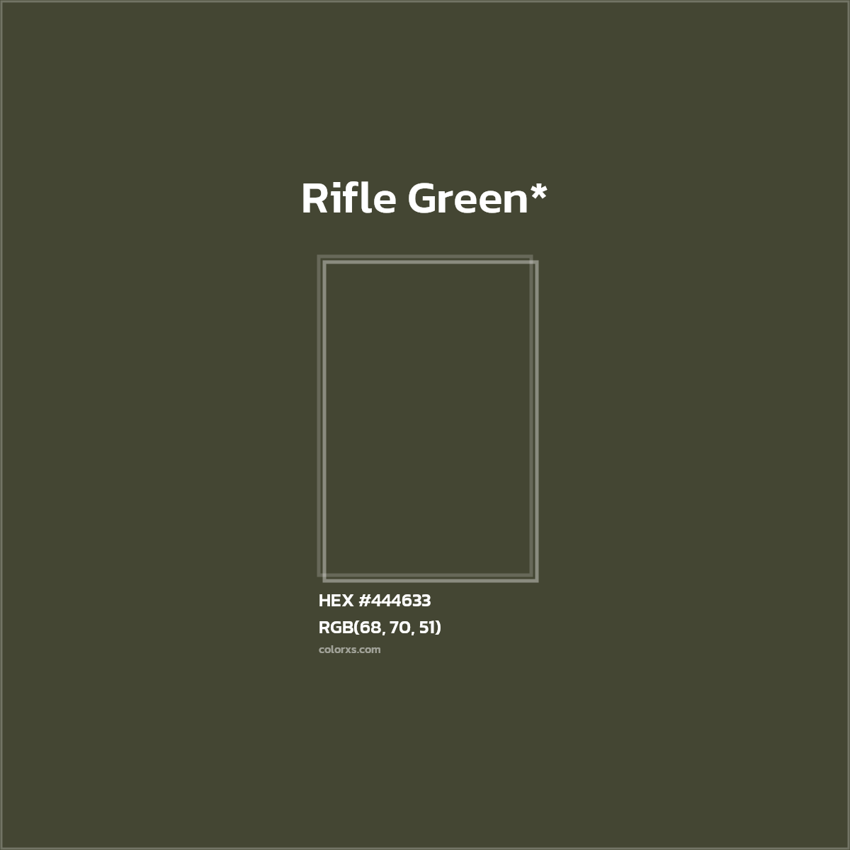 HEX #444633 Color Name, Color Code, Palettes, Similar Paints, Images