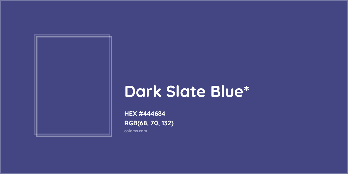 HEX #444684 Color Name, Color Code, Palettes, Similar Paints, Images