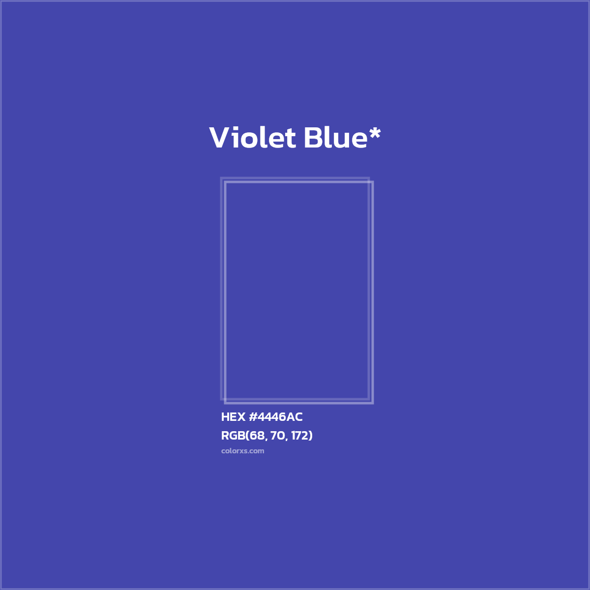 HEX #4446AC Color Name, Color Code, Palettes, Similar Paints, Images