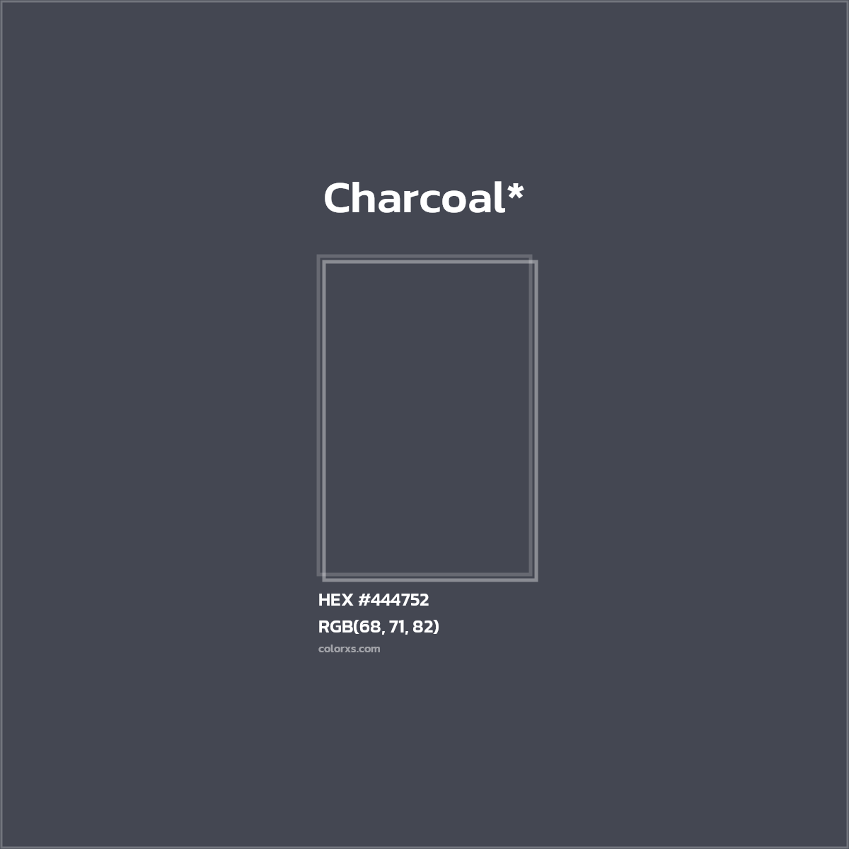 HEX #444752 Color Name, Color Code, Palettes, Similar Paints, Images