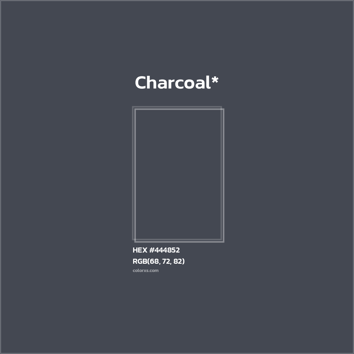 HEX #444852 Color Name, Color Code, Palettes, Similar Paints, Images
