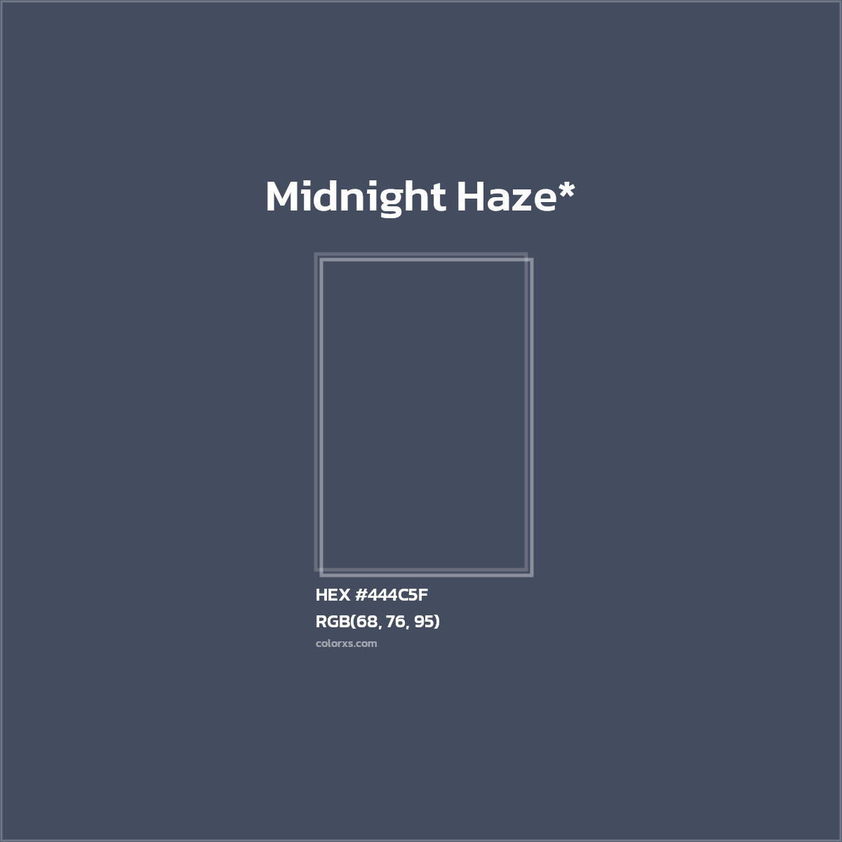 HEX #444C5F Color Name, Color Code, Palettes, Similar Paints, Images