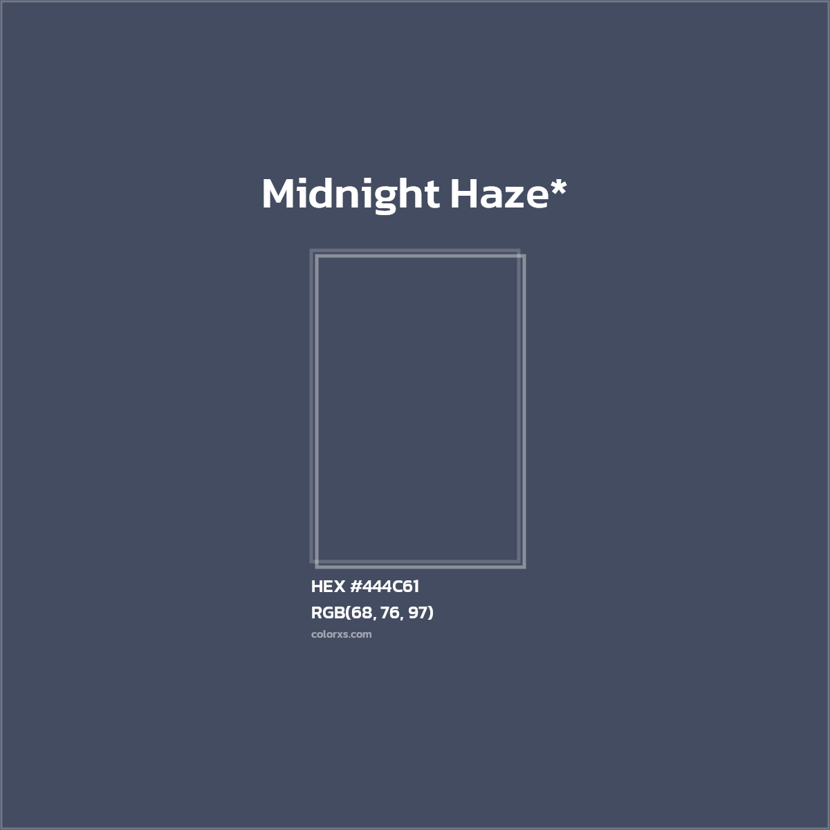 HEX #444C61 Color Name, Color Code, Palettes, Similar Paints, Images