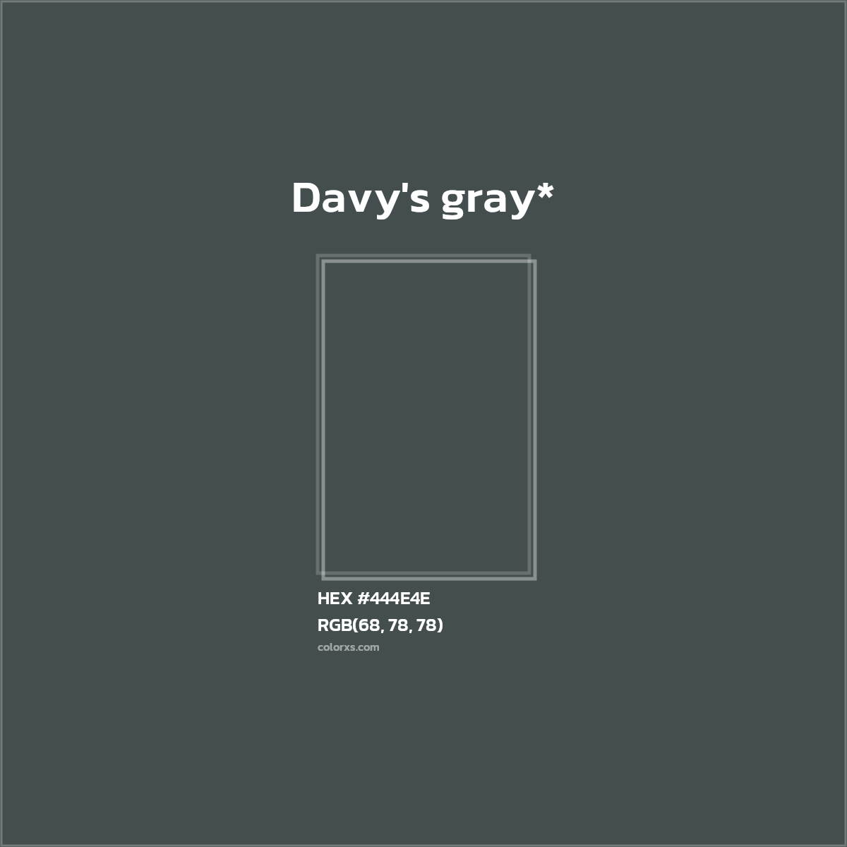 HEX #444E4E Color Name, Color Code, Palettes, Similar Paints, Images
