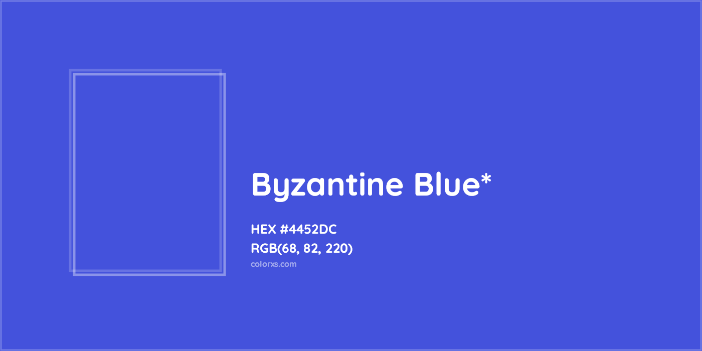 HEX #4452DC Color Name, Color Code, Palettes, Similar Paints, Images