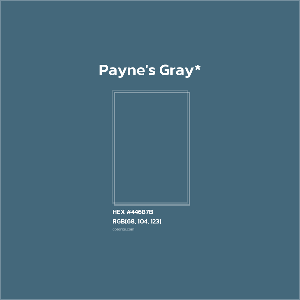 HEX #44687B Color Name, Color Code, Palettes, Similar Paints, Images