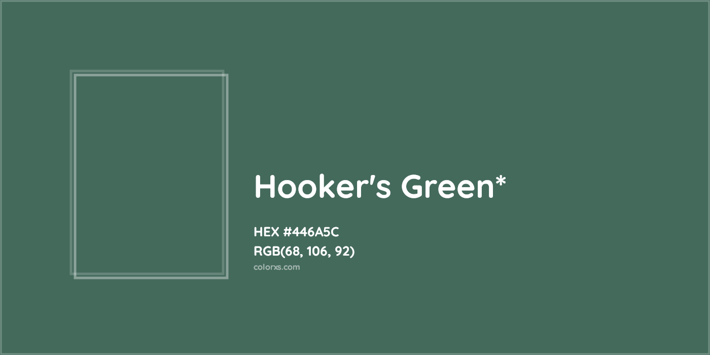 HEX #446A5C Color Name, Color Code, Palettes, Similar Paints, Images