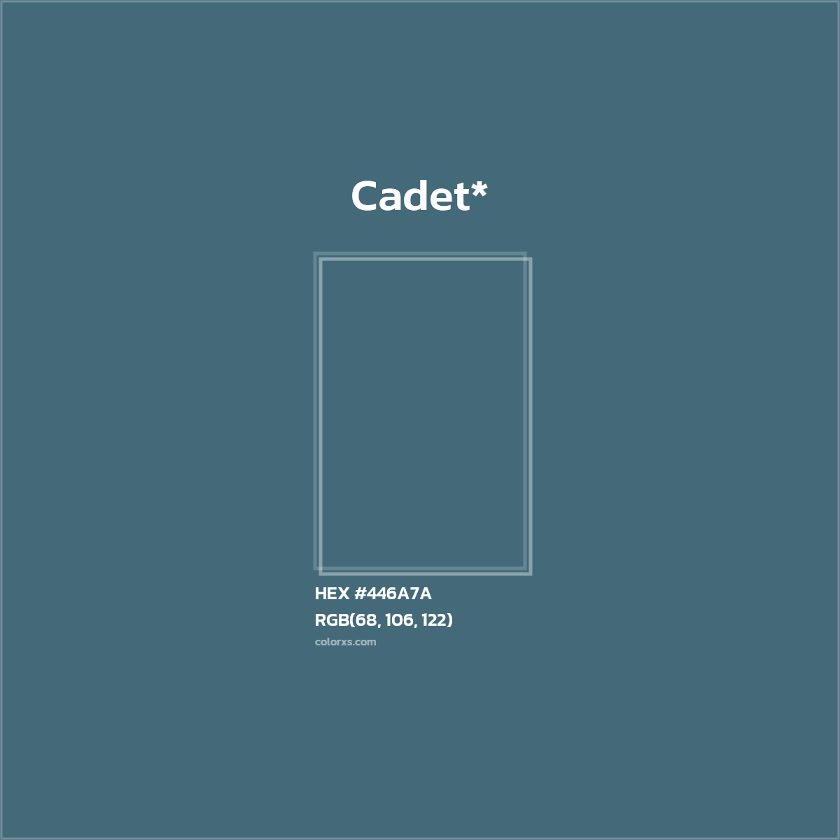 HEX #446A7A Color Name, Color Code, Palettes, Similar Paints, Images