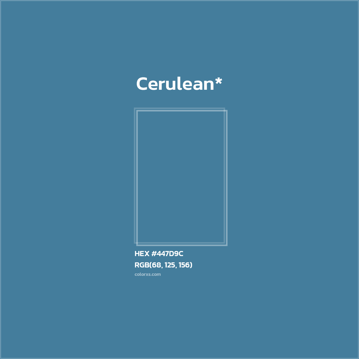 HEX #447D9C Color Name, Color Code, Palettes, Similar Paints, Images