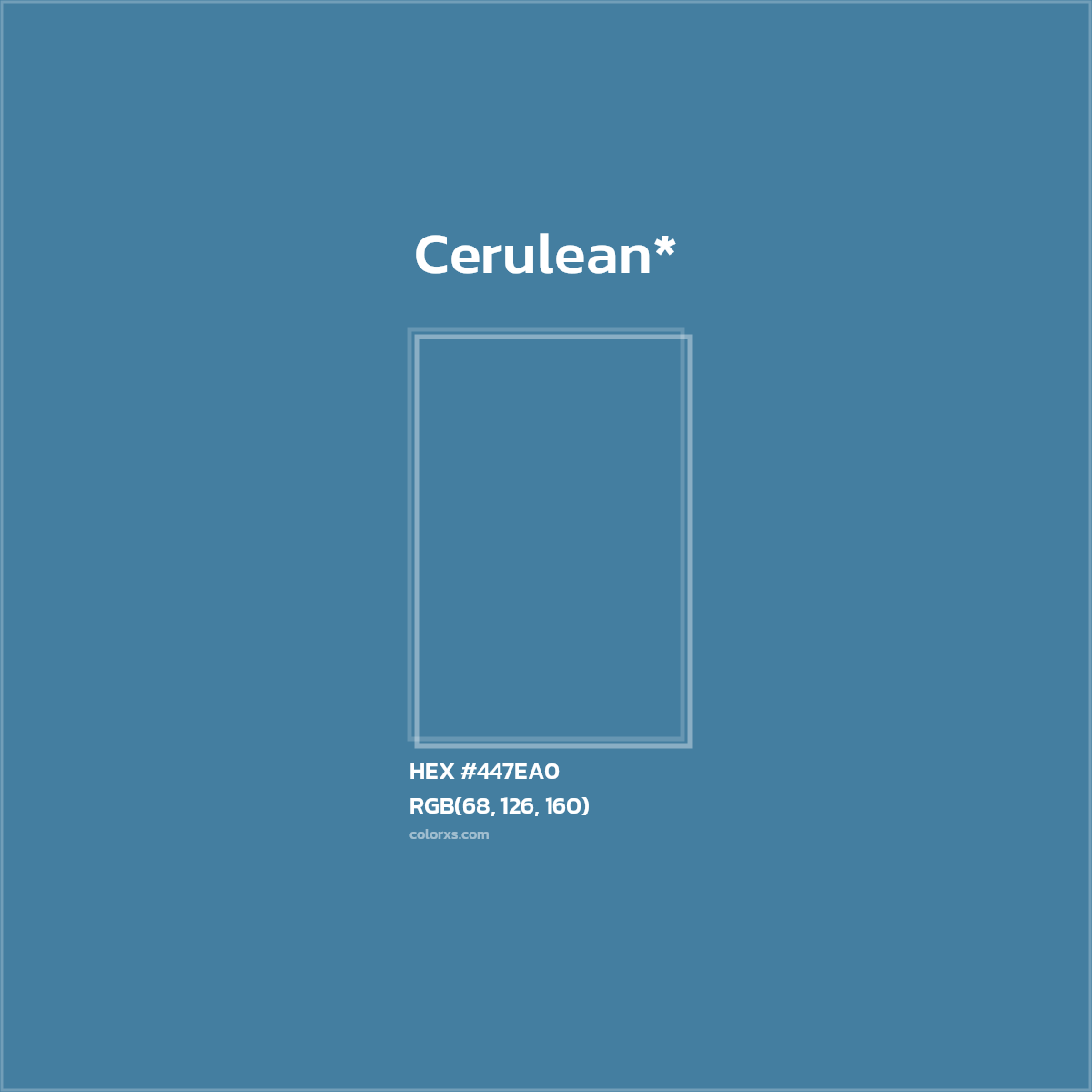 HEX #447EA0 Color Name, Color Code, Palettes, Similar Paints, Images