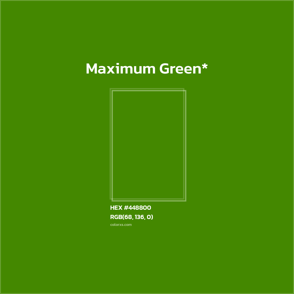 HEX #448800 Color Name, Color Code, Palettes, Similar Paints, Images