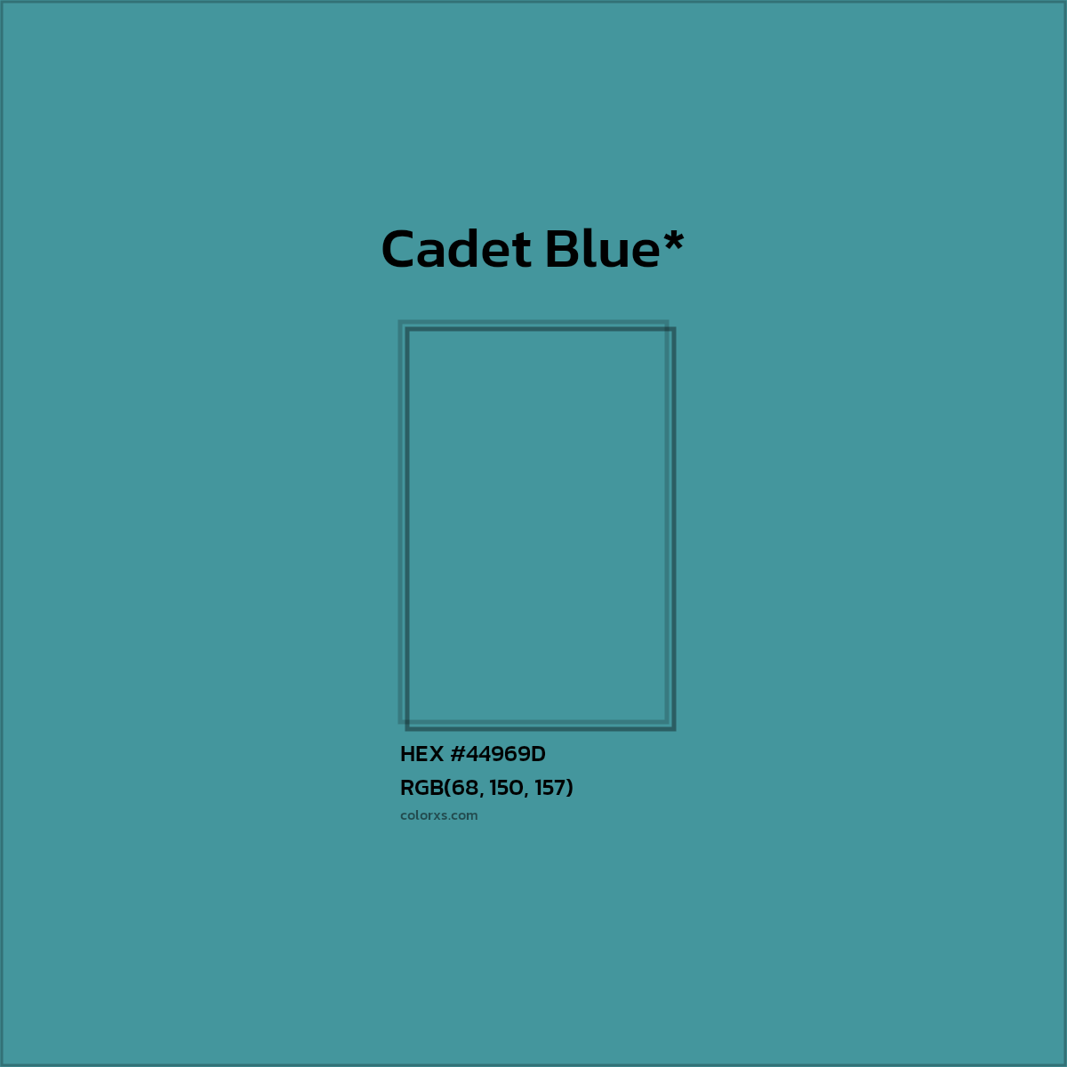 HEX #44969D Color Name, Color Code, Palettes, Similar Paints, Images