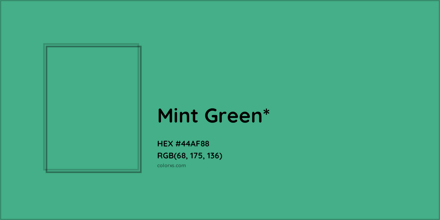 HEX #44AF88 Color Name, Color Code, Palettes, Similar Paints, Images