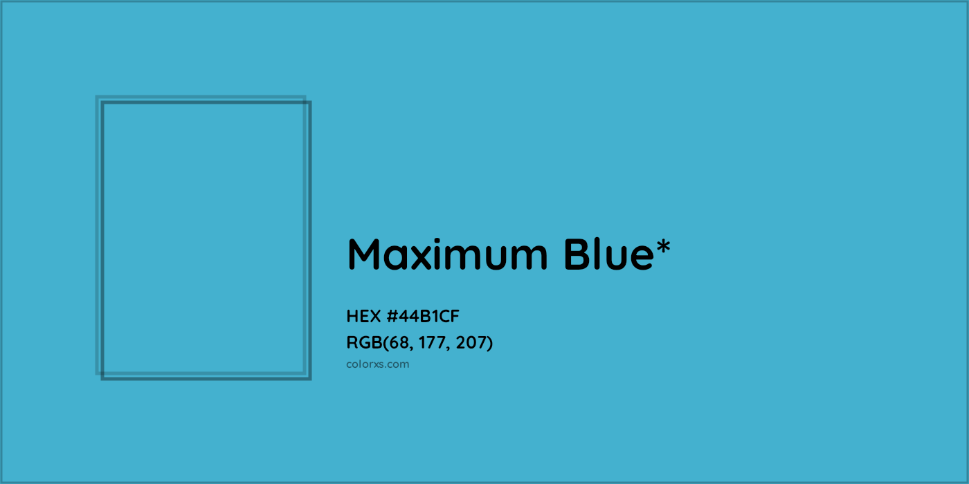 HEX #44B1CF Color Name, Color Code, Palettes, Similar Paints, Images