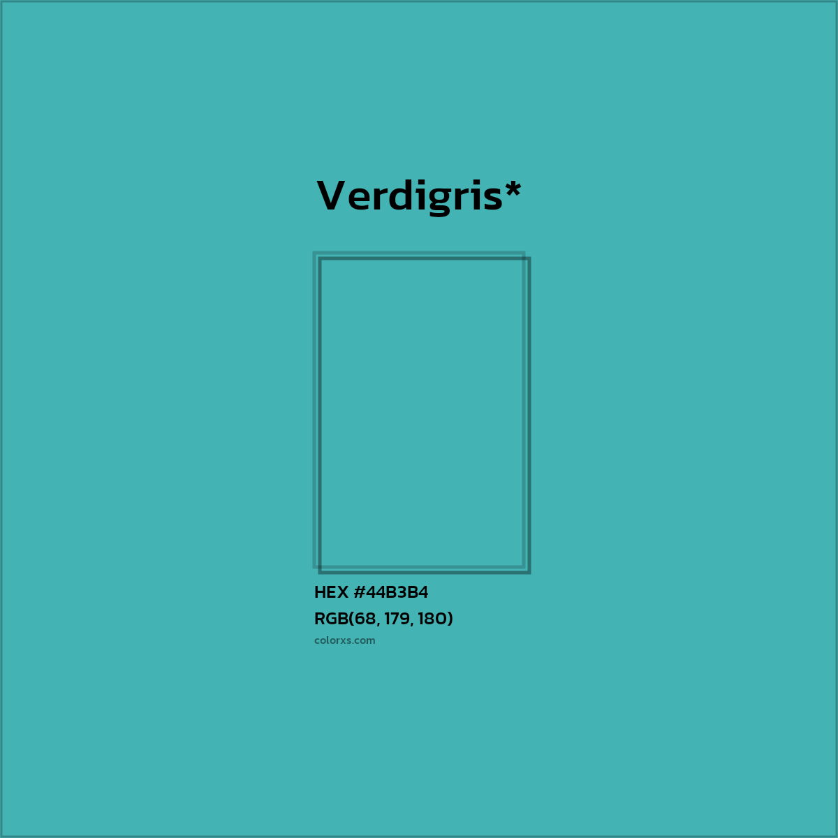 HEX #44B3B4 Color Name, Color Code, Palettes, Similar Paints, Images