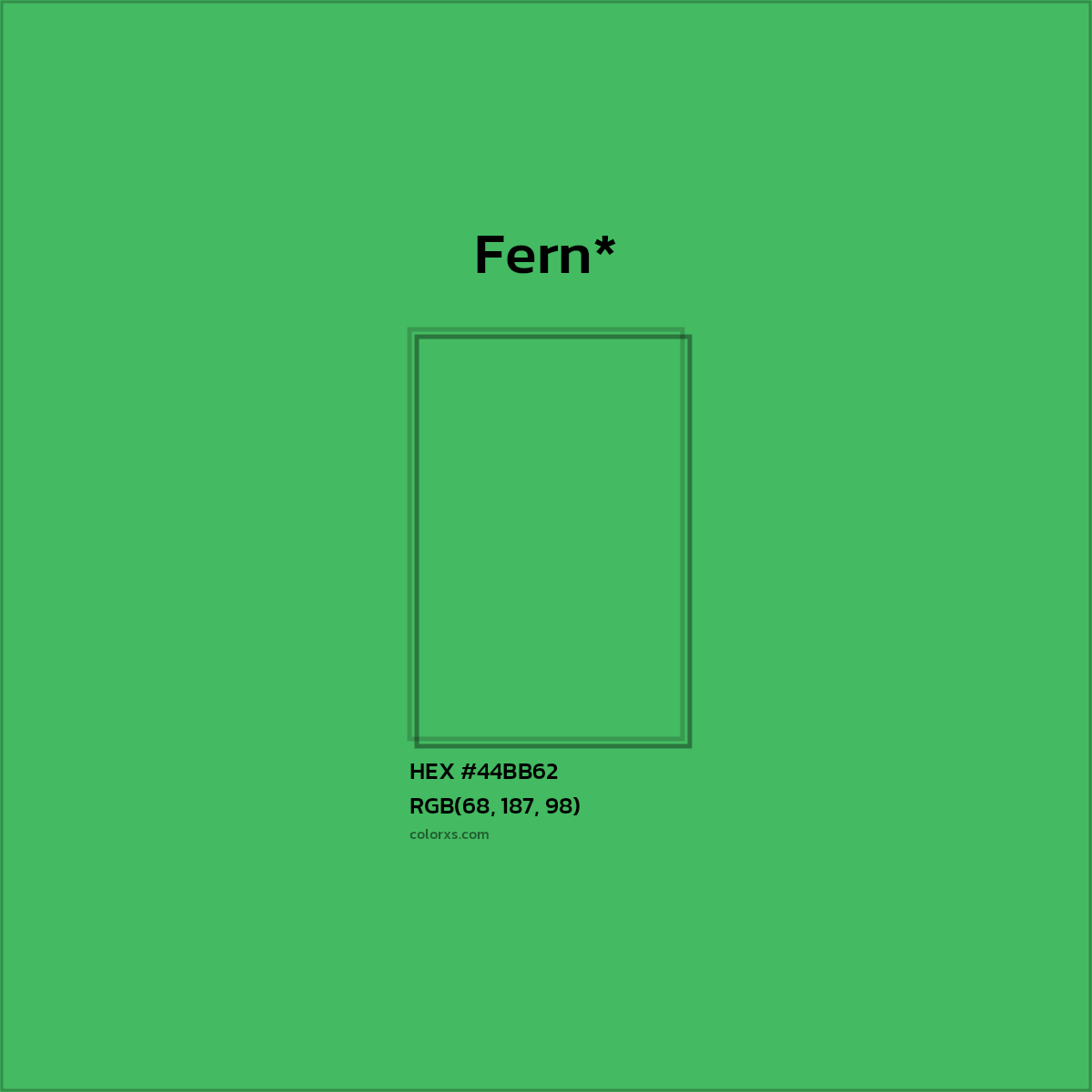 HEX #44BB62 Color Name, Color Code, Palettes, Similar Paints, Images