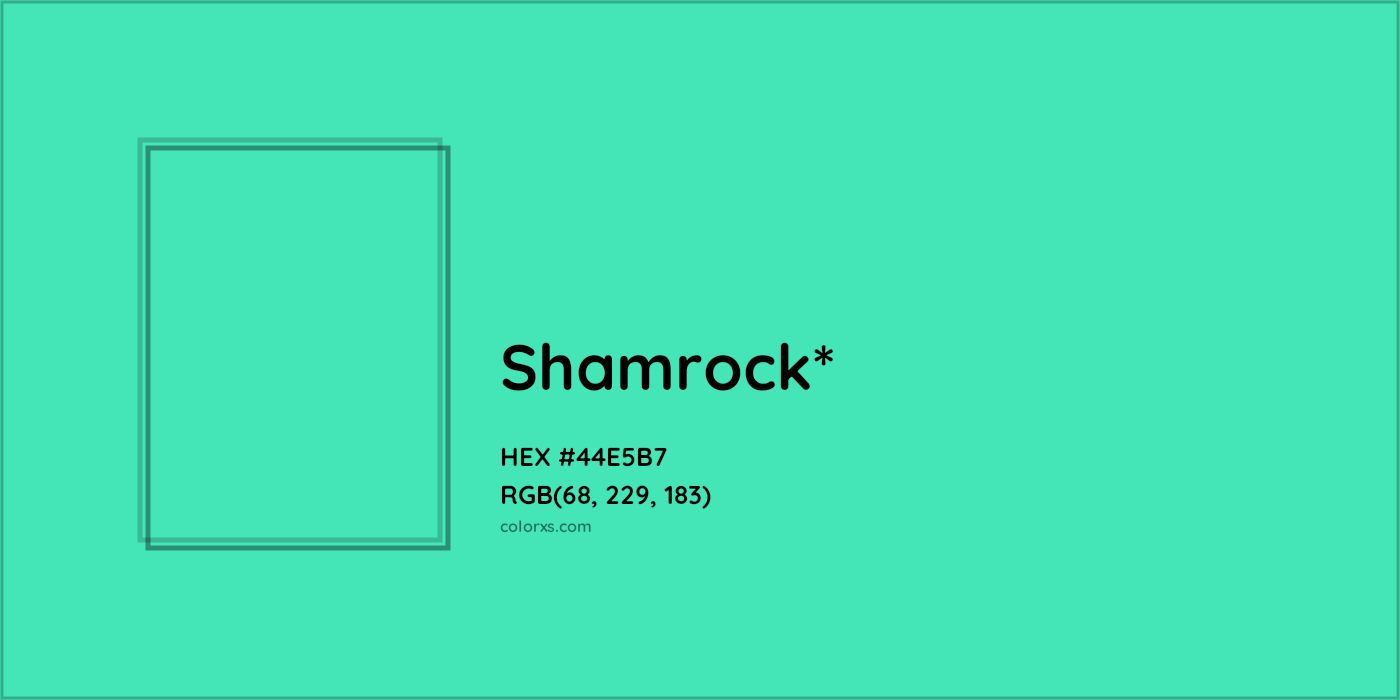 HEX #44E5B7 Color Name, Color Code, Palettes, Similar Paints, Images