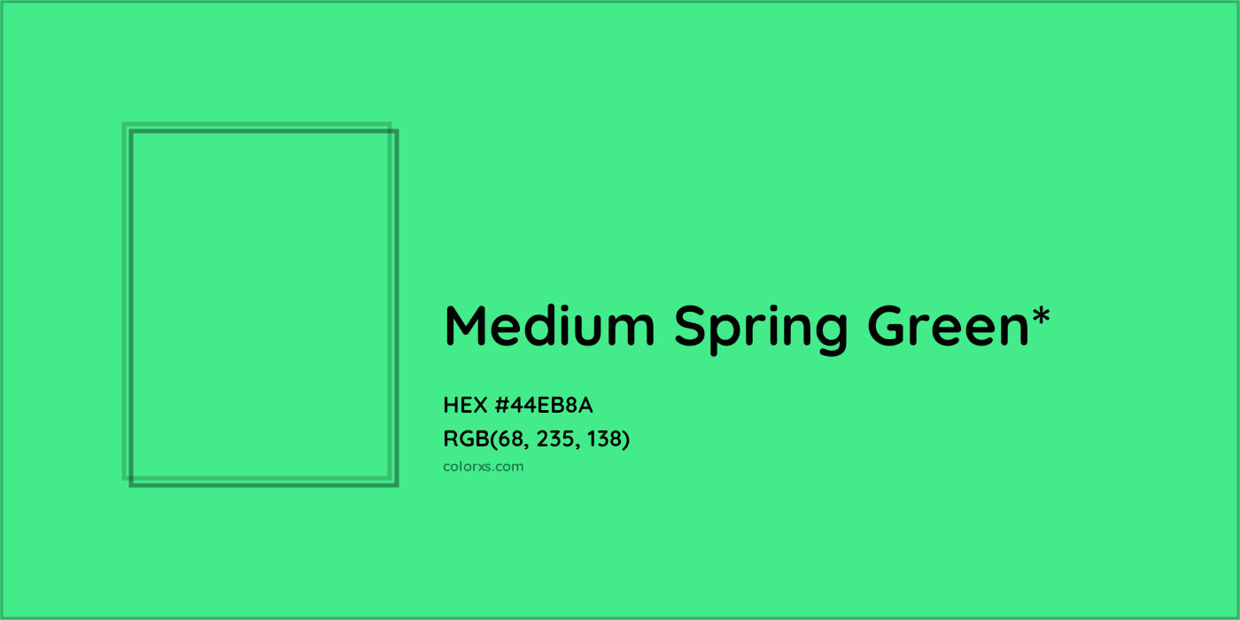 HEX #44EB8A Color Name, Color Code, Palettes, Similar Paints, Images