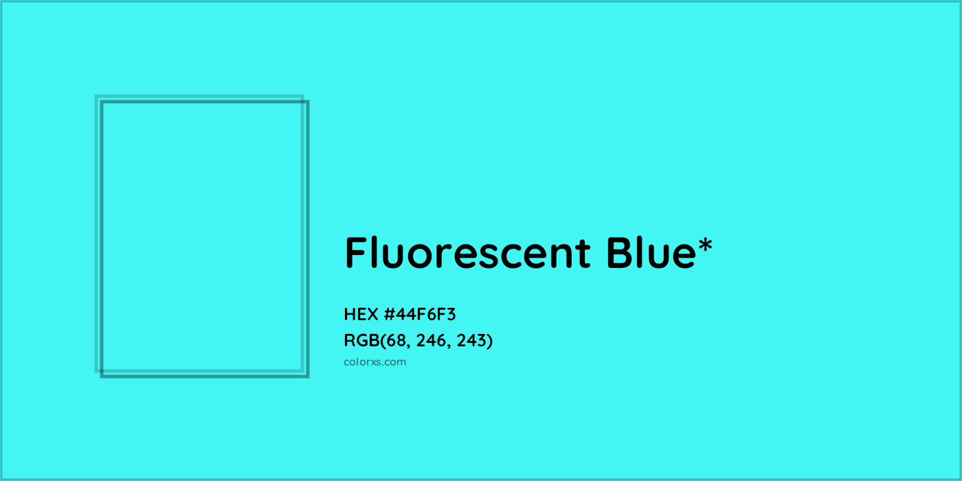 HEX #44F6F3 Color Name, Color Code, Palettes, Similar Paints, Images