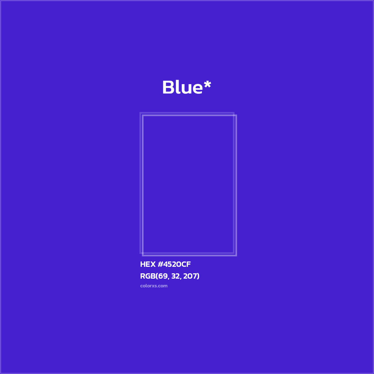 HEX #4520CF Color Name, Color Code, Palettes, Similar Paints, Images