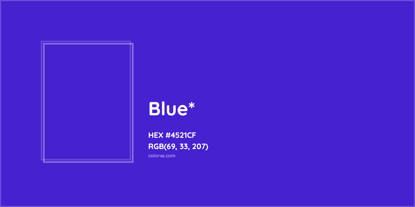 HEX #4521CF Color Name, Color Code, Palettes, Similar Paints, Images