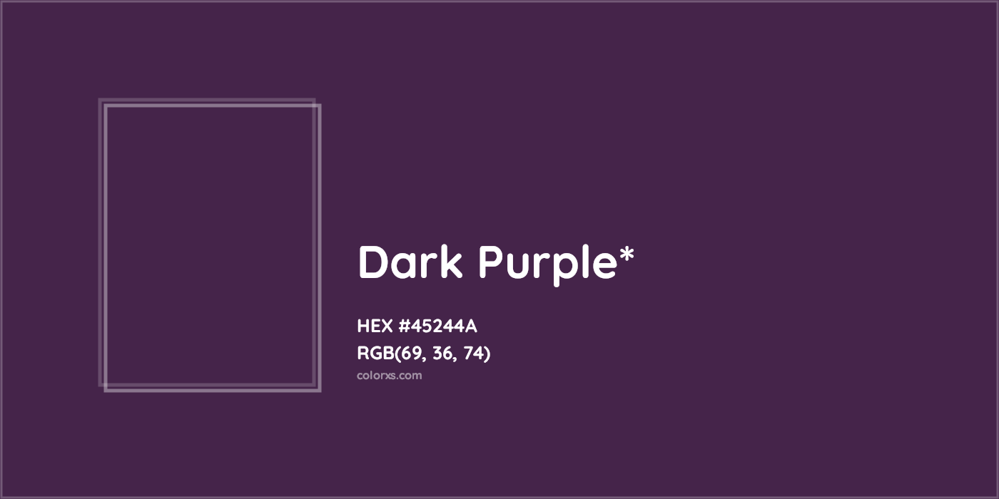 HEX #45244A Color Name, Color Code, Palettes, Similar Paints, Images