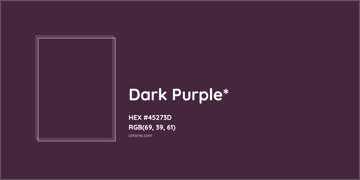 HEX #45273D Color Name, Color Code, Palettes, Similar Paints, Images