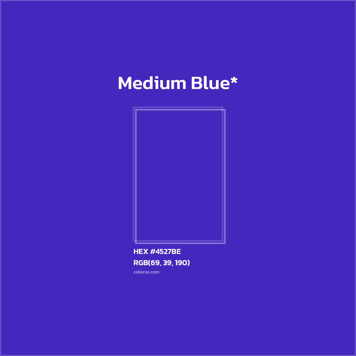 #4527BE hex color. RGB, RYB, CMYK, HSL, HSV codes and color conversions. Matching color names, palettes, paints.