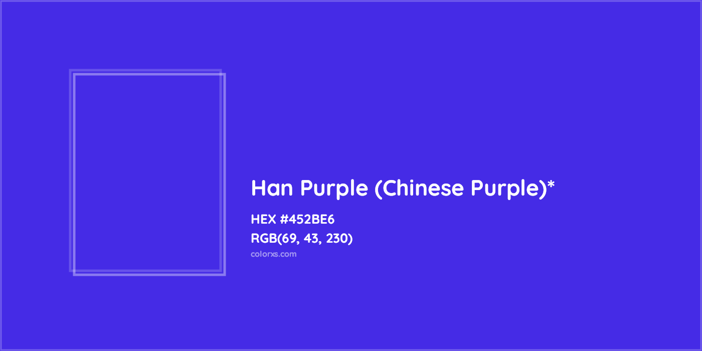 HEX #452BE6 Color Name, Color Code, Palettes, Similar Paints, Images