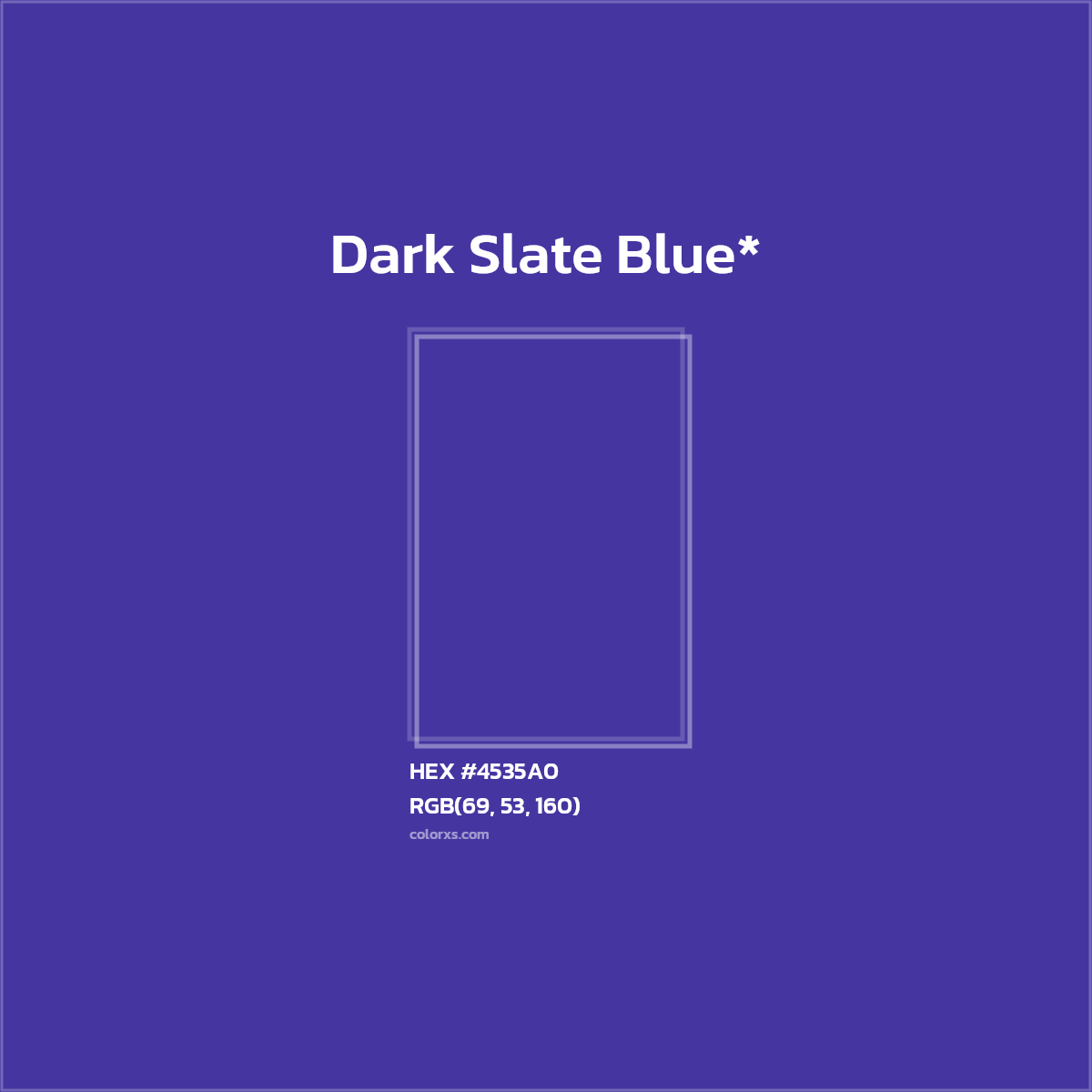 HEX #4535A0 Color Name, Color Code, Palettes, Similar Paints, Images