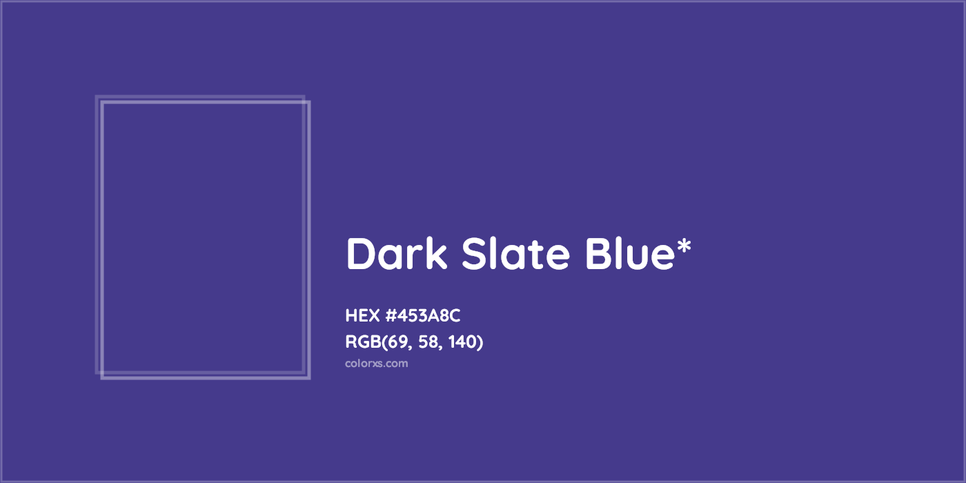 HEX #453A8C Color Name, Color Code, Palettes, Similar Paints, Images