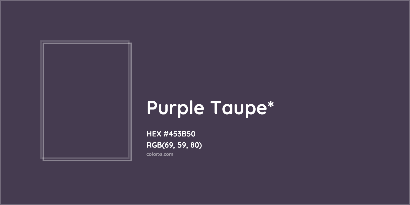 HEX #453B50 Color Name, Color Code, Palettes, Similar Paints, Images