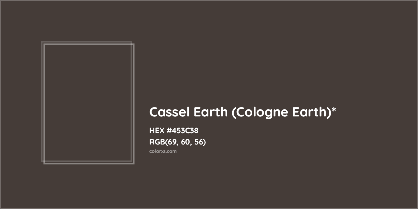 HEX #453C38 Color Name, Color Code, Palettes, Similar Paints, Images