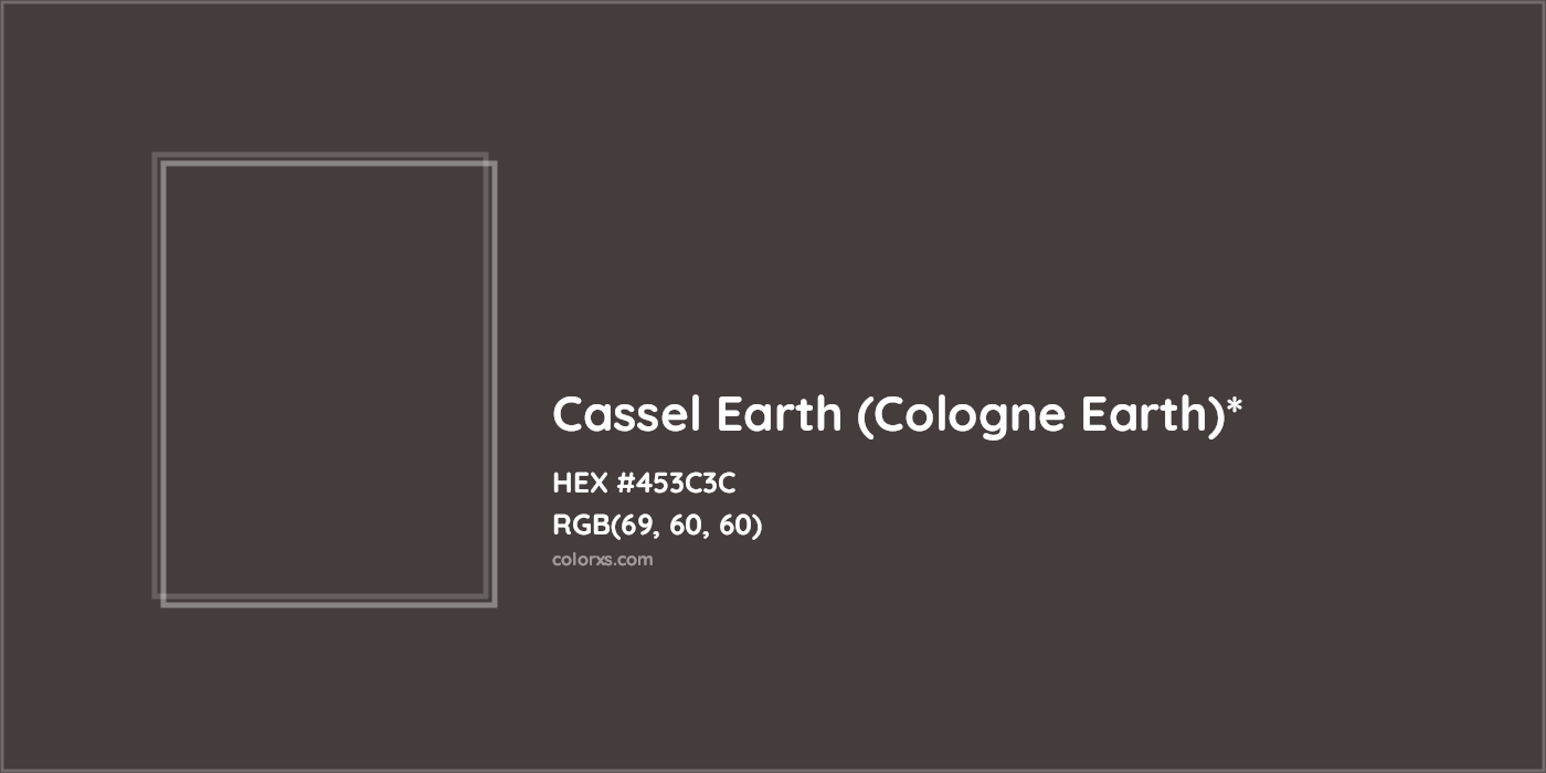 HEX #453C3C Color Name, Color Code, Palettes, Similar Paints, Images
