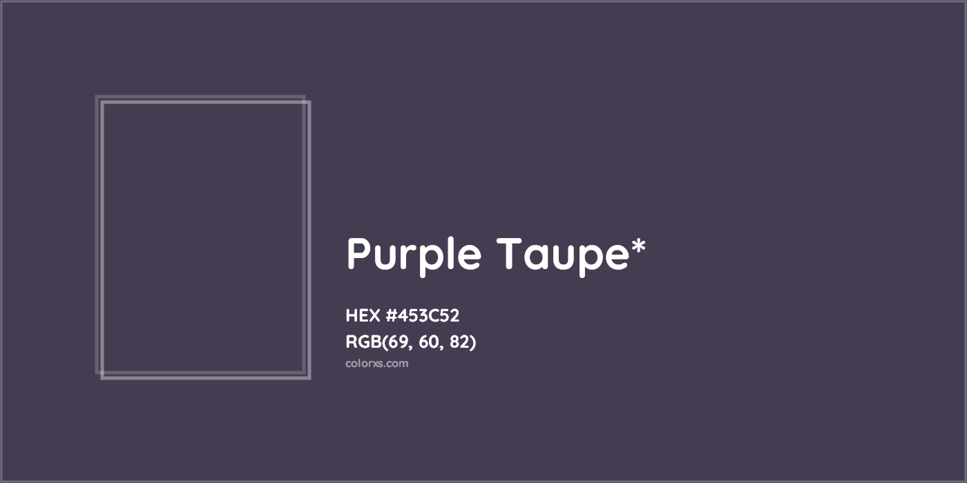 HEX #453C52 Color Name, Color Code, Palettes, Similar Paints, Images