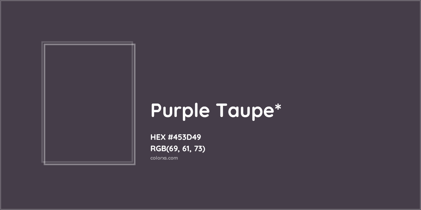 HEX #453D49 Color Name, Color Code, Palettes, Similar Paints, Images